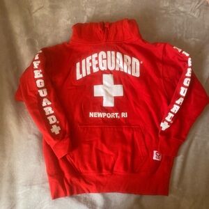 Red Women's Lifeguard Hoodie
